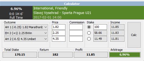 3 way arbitrage betting calculator